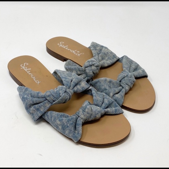 Splendid // Barton Denim Knot Sandals - Picture 1 of 1
